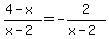 %284-+x%29%2F%28x-2%29=+-2%2F%28x-2%29