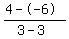%284--6%29%2F%283-3%29