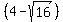 %284-sqrt%2816%29%29