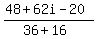 %2848%2B62i-20%29%2F%2836%2B16%29