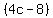 %284c-8%29%29=t