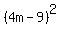 %284m-9%29%5E2%29