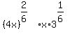 %284x%29%5E%282%2F6%29%5E%27%27%2Ax%2A3%5E%281%2F6%29