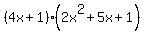 (4x+1)(2x^2+5x+1)