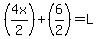 (4x/2)+(6/2)=L