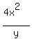 %284x%5E2%29%2Fy