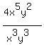 %284x%5E5y%5E2%29%2F%28x%5E3y%5E3%29