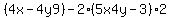 %284x-4+y9%29-2+%285x4y-3%292