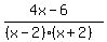 %284x-6+%29%2F%28%28x-2%29%28x%2B2%29+%29