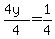 %284y%29%2F4+=+1%2F4