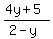 %284y%2B5%29%2F%282-y%29