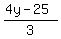 %284y-25%29%2F3