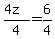%284z%29%2F4=6%2F4