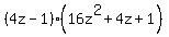 (4z-1)(16z^2+4z+1)