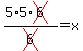 %285%2A5%2Across%286%29%29%2Fcross%286%29+=+x