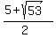 %285%2Bsqrt%2853%29%29%2F%282%29