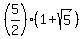 %285%2F2%29%281%2Bsqrt%285%29%29