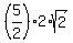 %285%2F2%29%2A2%2Asqrt%282%29