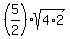 %285%2F2%29%2Asqrt%284%2A2%29