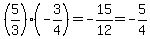 %285%2F3%29%28-3%2F4%29=-15%2F12=-5%2F4