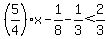 %285%2F4%29x-1%2F8-1%2F3%3C2%2F3