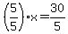 %285%2F5%29x+=+30%2F5