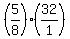 %285%2F8%29%2A%2832%2F1%29