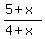 %285+%2B+x%29%2F%284+%2B+x%29