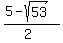 %285-sqrt%2853%29%29%2F%282%29