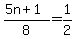 %285n%2B1%29%2F8=1%2F2