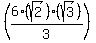 %286%28sqrt%282%29%29%28sqrt%283%29%29%2F3%29