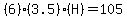 %286%29%283.5%29%28H%29=105