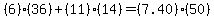 %286%29%2836%29%2B%2811%29%2814%29=%287.40%29%2850%29