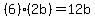 %286%29%2A%282b%29=12b