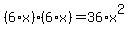 %286%2Ax%29%2A%286%2Ax%29=36%2Ax%5E2