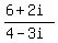 %286%2B2i%29%2F%284-3i%29