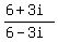 %286%2B3i%29%2F%286-3i%29