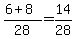 %286%2B8%29%2F28+=+14%2F28