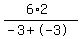 %286+%2A+2%29%2F%28-+3+%2B+-3%29