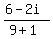 %286-2i%29%2F%289%2B1%29