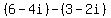 %286-4i%29-%283-2i%29