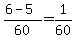 %286-5%29%2F60+=+1%2F60