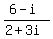 %286-i%29%2F%282%2B3i%29
