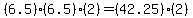 %286.5%29%286.5%29%282%29+=+%2842.25%29%282%29