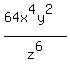 (64x^4y^2)/z^6
