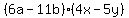 %286a-11b%29%284x-5y%29