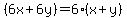%286x%2B6y%29=6%28x%2By%29
