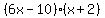 %286x-10%29%28x%2B2%29