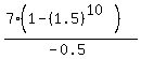 %287%281-%281.5%29%5E%2810%29%29%29%2F%28-0.5%29