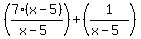 %287%28x-5%29%2F%28x-5%29%29%2B%281%2F%28x-5%29%29